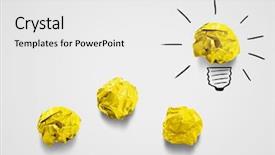  Presentation with inspiration - Theme consisting of innovation creative - search of inspiration background and a white colored foreground