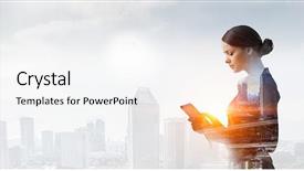  Presentation with lifestyle - PPT layouts consisting of modern business lifestyle mixed media background and a white colored foreground