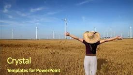  Presentation with health innovation - Audience pleasing presentation theme consisting of innovation health - young girl standing with open backdrop and a tawny brown colored foreground