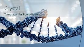  Presentation with dna - Presentation with innovative-dna-technologies-in-science background and a light blue colored foreground