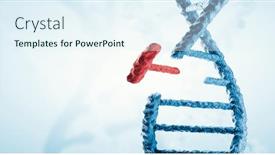  Presentation with dna - PPT theme enhanced with innovative-dna-technologies-in-science background and a sky blue colored foreground