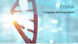  Presentation with dna - PPT theme having innovative-dna-technologies-in-science background and a arctic colored foreground