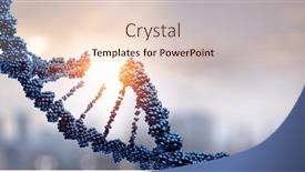  Presentation with dna - Presentation theme consisting of innovative-dna-technologies-in-science background and a lemonade colored foreground