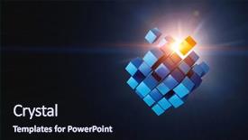  Presentation with innovative transformation - Slide deck having innovative impressive technologies background and a wine colored foreground