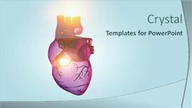  Presentation with medicine - Slide set featuring innovative-medicine-concept-heart-symbol background and a sky blue colored foreground