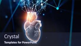  Presentation with medicine - Beautiful slides featuring innovative-medicine-concept-heart-symbol backdrop and a wine colored foreground