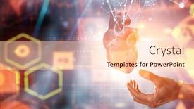  Presentation with medicine - Cool new slide deck with innovative-medicine-concept-heart-symbol backdrop and a lemonade colored foreground