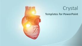  Presentation with medicine - Colorful slides enhanced with innovative-medicine-concept-heart-symbol backdrop and a sky blue colored foreground