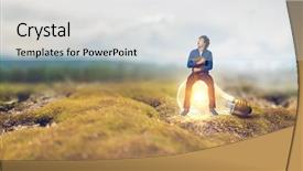  Presentation with mind and heart - Amazing theme having innovative minds - broaden your mind backdrop and a light gray colored foreground