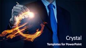  Presentation with mass media business technology internet - Theme featuring innovative technologies for your business background and a  colored foreground