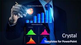  Presentation with mass media business technology internet - Slide deck consisting of innovative technologies for your business background and a  colored foreground