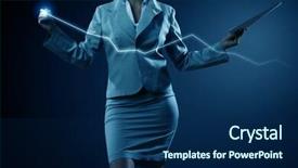  Presentation with media - Beautiful presentation featuring innovative technologies for your business backdrop and a  colored foreground