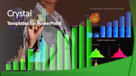  Presentation with media - Presentation theme consisting of innovative technologies for your business background and a  colored foreground