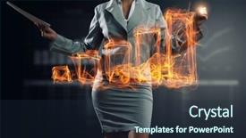  Presentation with media - Audience pleasing presentation design consisting of innovative technologies for your business backdrop and a  colored foreground