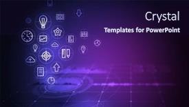  Presentation with media image - Slide deck consisting of innovative-technologies-image-mixed-media background and a navy blue colored foreground