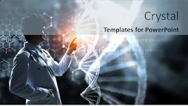  Presentation with science - Slide deck featuring innovative-technologies-in-science background and a light blue colored foreground