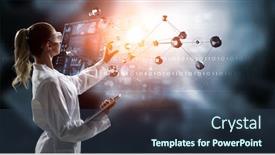  Presentation with science - Beautiful PPT layouts featuring innovative-technologies-in-science backdrop and a ocean colored foreground