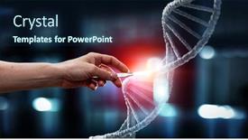  Presentation with science - PPT layouts with innovative-technologies-in-science background and a navy blue colored foreground