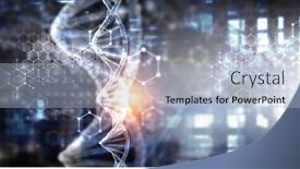  Presentation with science - Presentation theme consisting of innovative-technologies-in-science background and a light blue colored foreground