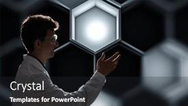  Presentation with science - Slide deck enhanced with innovative-technologies-in-science background and a dark gray colored foreground