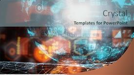  Presentation with science - Slides with innovative-technologies-in-science and a light blue colored foreground