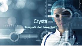  Presentation with medicine and science - Beautiful PPT layouts featuring innovative technologies in science backdrop and a ocean colored foreground