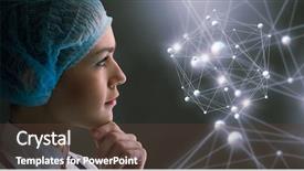  Presentation with medicine - Beautiful slide deck featuring innovative-technologies-in-science backdrop and a tawny brown colored foreground