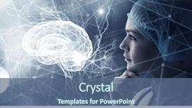  Presentation with medicine - Slide deck featuring innovative technologies in science background and a ocean colored foreground