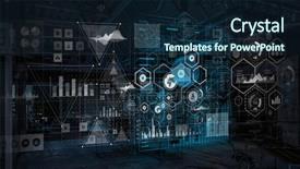  Presentation with technology - Audience pleasing presentation consisting of innovative technology background mixed media backdrop and a navy blue colored foreground