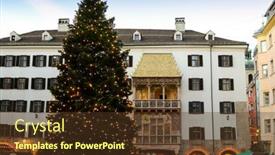  Presentation with golden christmas - 