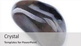  Presentation with black and white checker - PPT theme featuring inorganic - black onyx isolated on white background and a light gray colored foreground