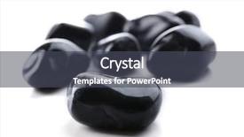  Presentation with theater black and white - Cool new PPT theme with inorganic - black onyx pile isolated backdrop and a dark gray colored foreground