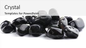  Presentation with black and white religious - Slide deck enhanced with inorganic - black onyx pile isolated background and a white colored foreground