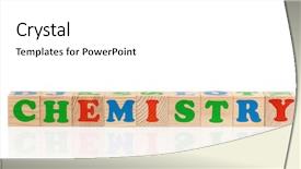  Presentation with inorganic chemistry - Presentation design consisting of inorganic - chemistry word formed by colorful background and a white colored foreground