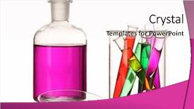  Presentation with glassware - Amazing PPT layouts having inorganic - laboratory glassware with various colored backdrop and a white colored foreground