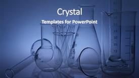  Presentation with inorganic chemistry - Presentation theme with inorganic chemistry - laboratory glassware background and a  colored foreground