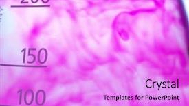  Presentation with inorganic chemistry - Presentation having inorganic chemistry - laboratory glassware background and a lilac colored foreground