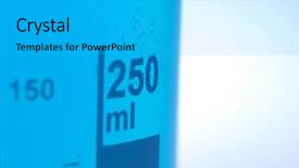  Presentation with inorganic chemistry - Colorful slides enhanced with inorganic chemistry - laboratory glassware backdrop and a cyan colored foreground