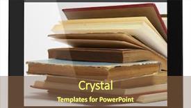  Presentation with digital library - Cool new slide set with inovation - book and generic teblet computer backdrop and a tawny brown colored foreground