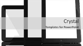  Presentation with computers - Cool new presentation with inovation - group of tablet computers isolated backdrop and a light gray colored foreground