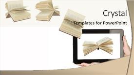  Presentation with transfer - PPT layouts with inovation - information transfer books flying background and a lemonade colored foreground