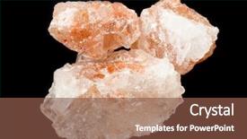  Presentation with pink himalayan salt himalayan salt - Beautiful PPT theme featuring inpurity - crystalline himalayan pink rock salt backdrop and a  colored foreground