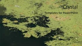  Presentation with dirty water - PPT theme with inpurity - environmental image of dirty water background and a yellow colored foreground