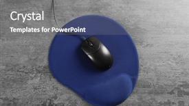  Presentation with input - Cool new PPT theme with input surface - blank mat and computer mouse backdrop and a gray colored foreground