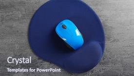  Presentation with input - Colorful presentation theme enhanced with input surface - blank mat and wireless mouse backdrop and a navy blue colored foreground