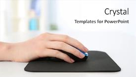  Presentation with input - Amazing slide set having input surface - hand of woman working backdrop and a white colored foreground