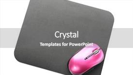  Presentation with wireless - Cool new presentation theme with input surface - modern wireless mouse and pad backdrop and a gray colored foreground