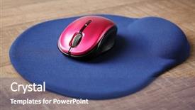  Presentation with input - Beautiful presentation theme featuring input surface - modern wireless mouse and pad backdrop and a  colored foreground