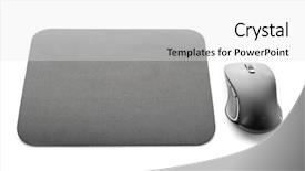  Presentation with modern black and white trees - Slides having input surface - modern wireless mouse and pad background and a  colored foreground