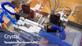  Presentation with input - Slide set with input to robot handle grip background and a ocean colored foreground